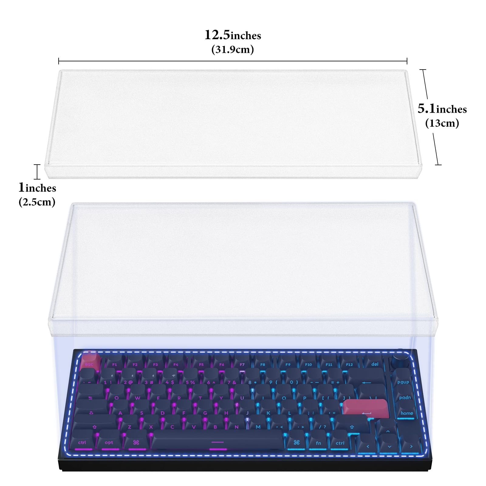 marBlue Keyboard protector - U.S.A 3個セット Amazon.com: Geekria 75% 84-Key Knob Keyboard Dust Cover, Acrylic